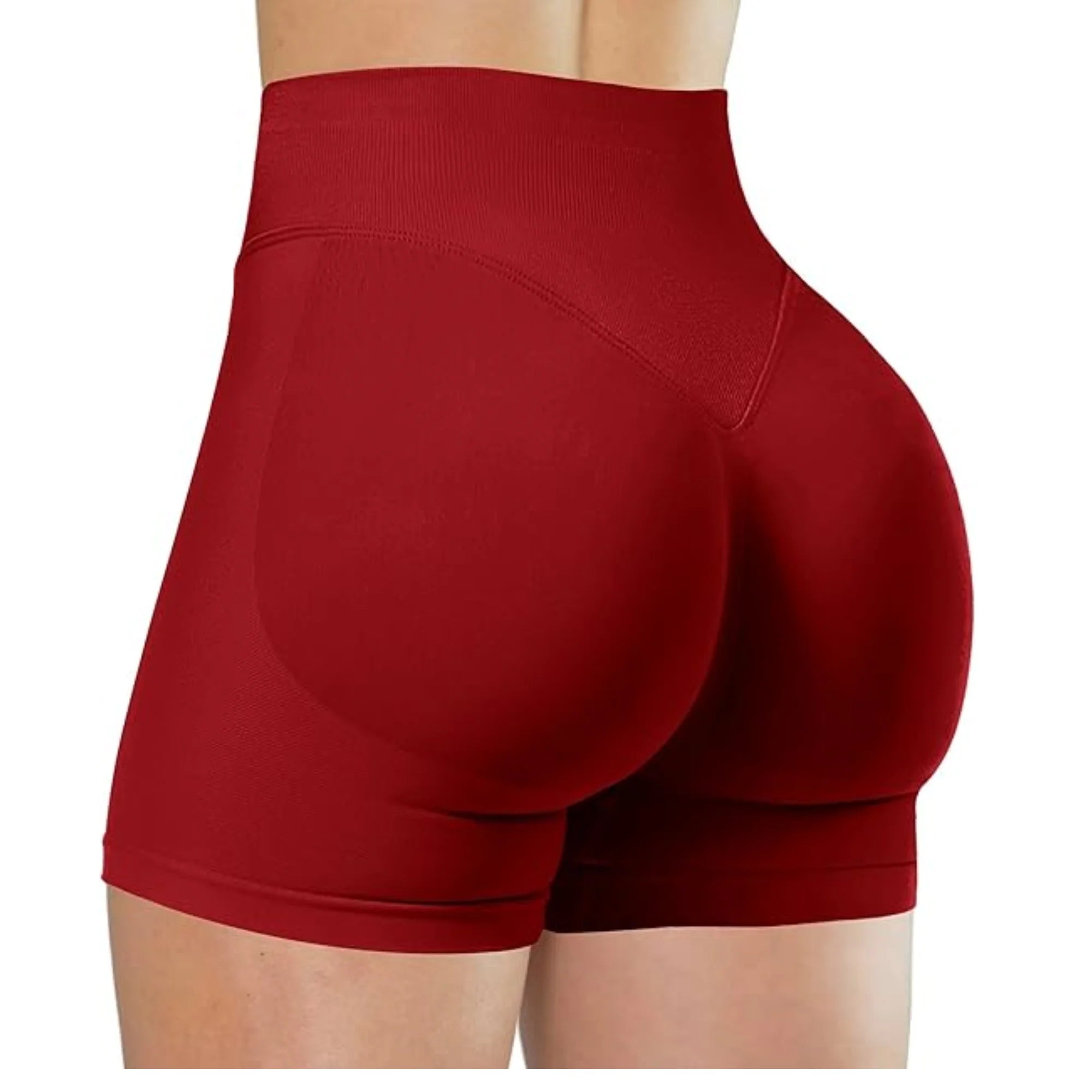 Zomer yogashorts met hoge taille Modieuze en sexy hardloopfitnessbroek Effen kleur yoga-legging