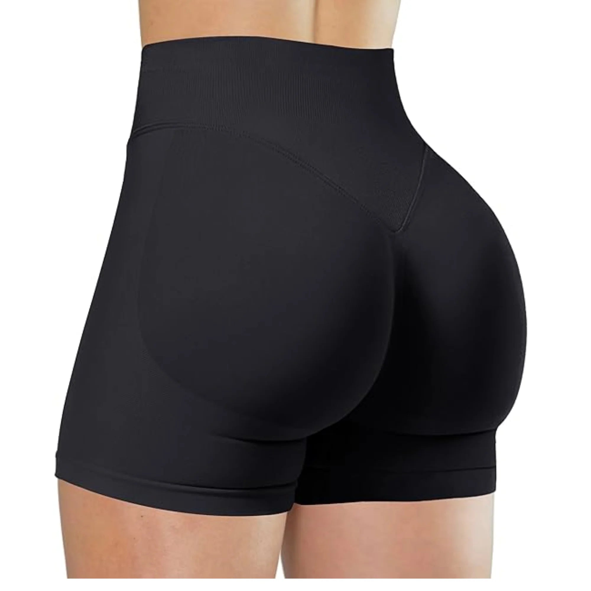 Zomer yogashorts met hoge taille Modieuze en sexy hardloopfitnessbroek Effen kleur yoga-legging
