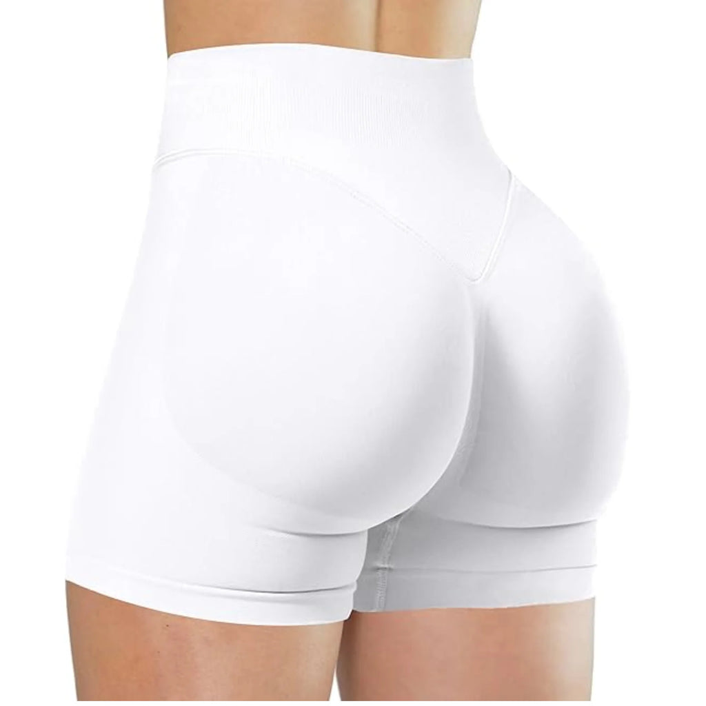 Zomer yogashorts met hoge taille Modieuze en sexy hardloopfitnessbroek Effen kleur yoga-legging