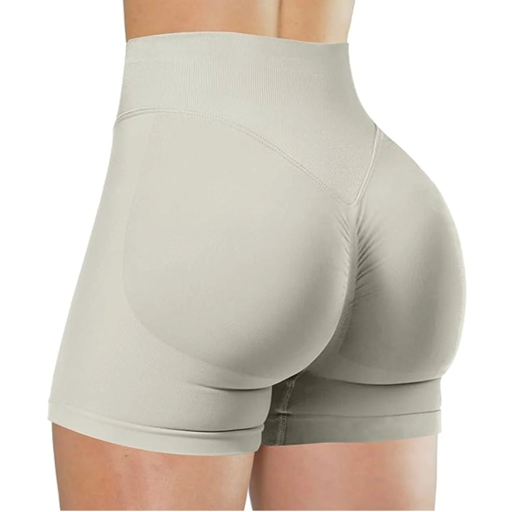 Zomer yogashorts met hoge taille Modieuze en sexy hardloopfitnessbroek Effen kleur yoga-legging