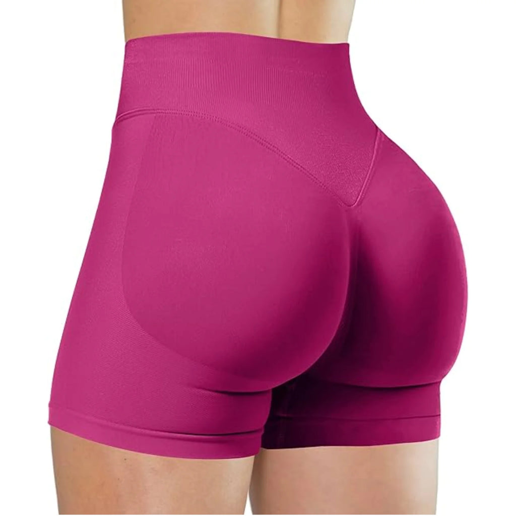 Zomer yogashorts met hoge taille Modieuze en sexy hardloopfitnessbroek Effen kleur yoga-legging