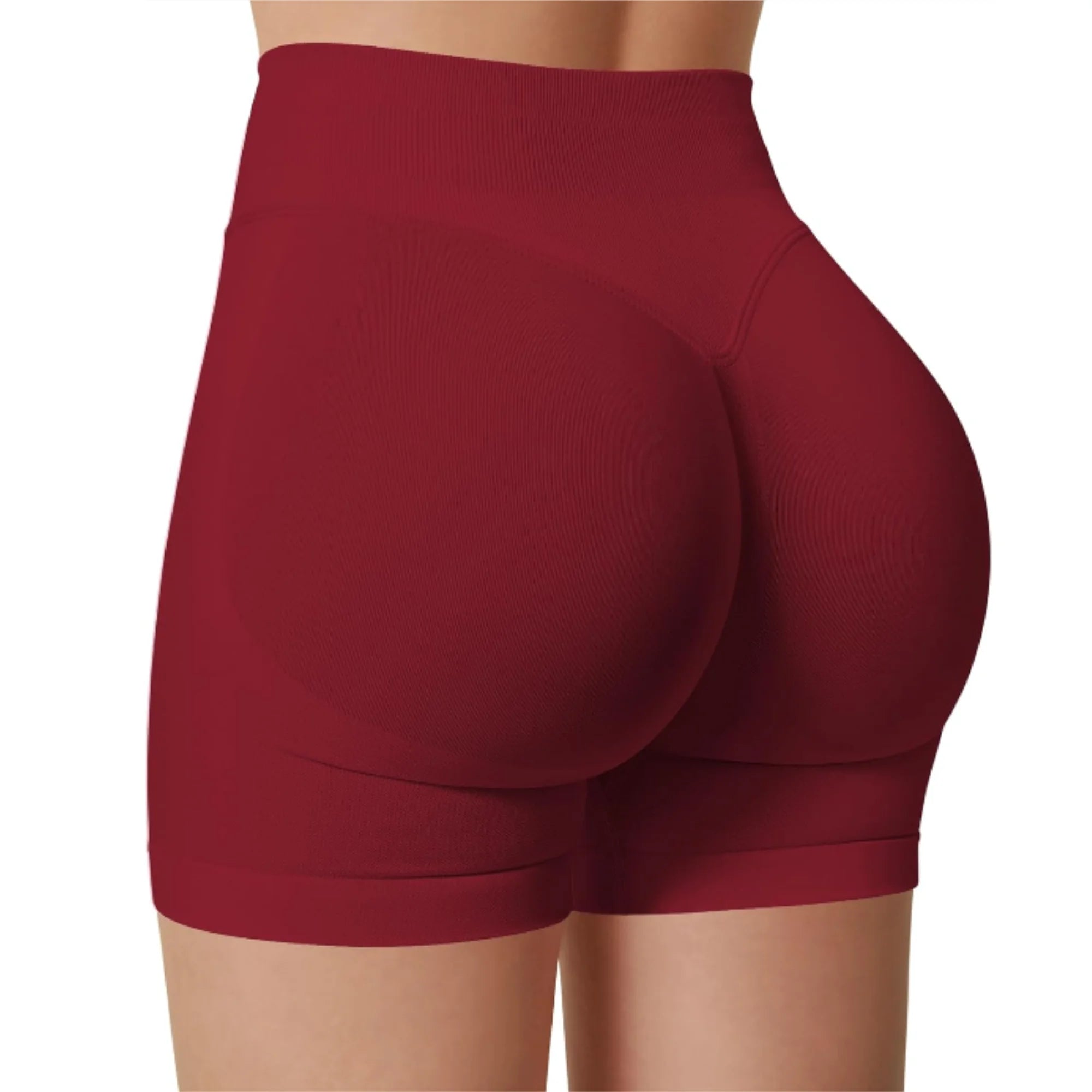 Zomer yogashorts met hoge taille Modieuze en sexy hardloopfitnessbroek Effen kleur yoga-legging