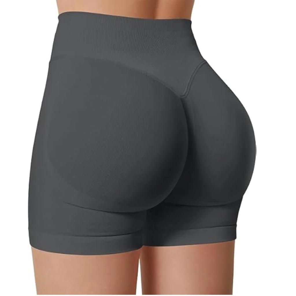 Zomer yogashorts met hoge taille Modieuze en sexy hardloopfitnessbroek Effen kleur yoga-legging