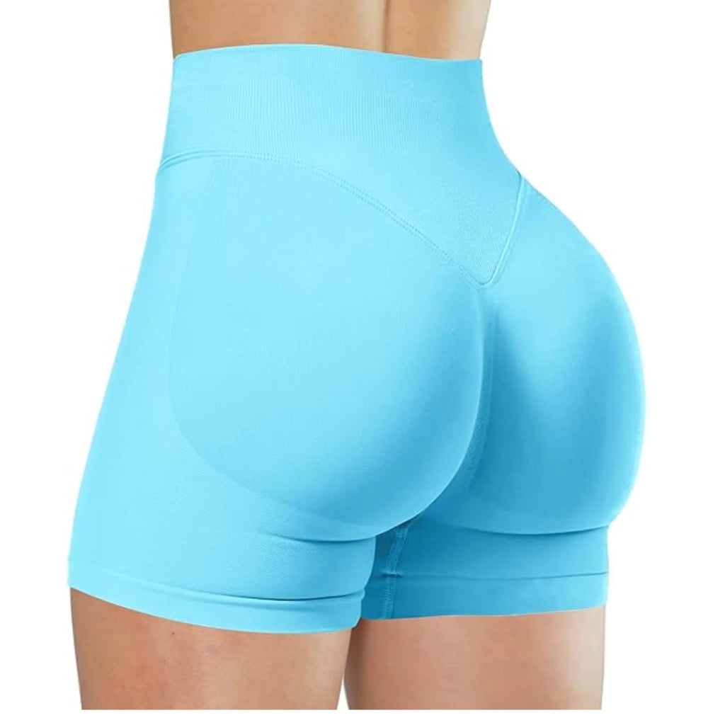 Zomer yogashorts met hoge taille Modieuze en sexy hardloopfitnessbroek Effen kleur yoga-legging